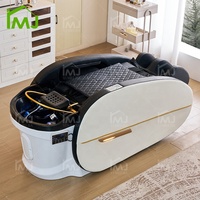 Table de lavage de cheveux multifonctionnelle électrique moderne, intelligente et confortable, lit de massage pour salon de coiffure
