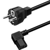 Câble d'extension électrique de haute qualité certifié KC C19, connecteur femelle IEC, 3 prises, cuivre, isolation PVC/caoutchouc, options 1-2m