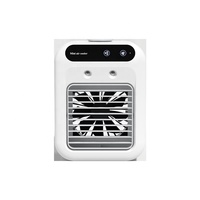 Mini Climatiseur de Bureau USB Ventilateur Humidificateur à Refroidissement par Eau pour Dortoir Bureau Ventilateur Portable Électrique en Plastique Usage Domestique