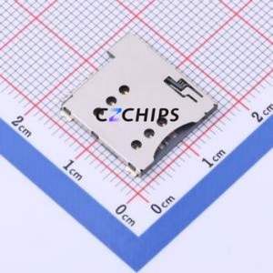 HYC13-SIM06-135B SIM Card Connector SMD Connector Self-Return Type Micro SIM Card Card Holder No Card Detection - Product Image 1