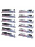Étagère murale transparente en acrylique pour vernis à ongles, support amovible antidérapant avec clips de finition
