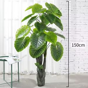 4 Feet Indoor Home Decor Artifical Palm <b>Tree</b> Artificiel Real Touch Leaf <b>Artificial</b> Rubber Plant <b>Tree</b> for Living Room Decor - Product Image 2