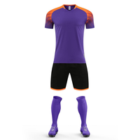 Ensemble de maillots de football OEM d'usine, unisexe, manches courtes, uniforme d'équipe, nom et numéro personnalisés