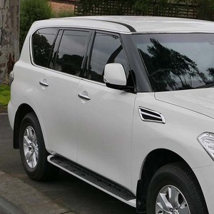 Déflecteurs de fenêtre Nissan <span class=keywords><strong>Patrol</strong></span> / Safari / GQ / GU 1987-2021, noir mat, autocollants, déflecteurs de vent, pare-pluie, 4 pièces - Product Image 3