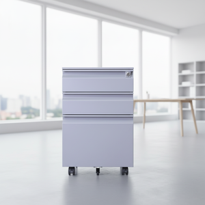 Meuble de rangement mobile moderne A4 à 3 tiroirs en acier pour bureau, école, atelier, salle de sport, supermarché, sous-sol - Product Image 1