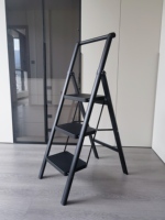 Nouvelle échelle pliante moderne en acier à 2-5 marches, style 2025, pour usage extérieur et en entrepôt, échelle domestique portable