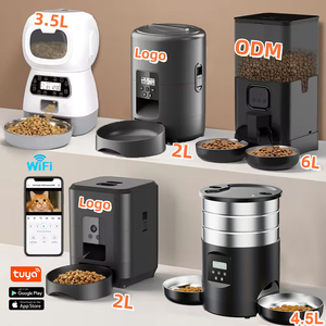 2L Thông Minh Mèo Trung Chuyển Tự Động Dog Trung Chuyển Con Chó Khô Thực Phẩm Dispenser Thời gian Định Lượng Ứng Dụng Điều Khiển Tự Động Mèo Trung Chuyển Vật Nuôi Chó Bát - Product Image 6