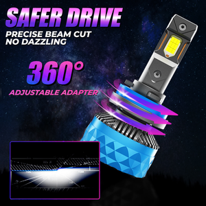 X-7SEVEN 190W 38000lm H4 H13 H7 9005 9006 <span class=keywords><strong>H11</strong></span> Đồng kép Ống Luces Led Para tự động siêu sáng Led Đèn Pha cho xe ô tô - Product Image 2