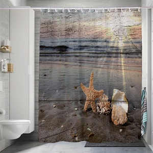 Rideaux <span class=keywords><strong>de</strong></span> douche populaires <span class=keywords><strong>en</strong></span> polyester imprimés <span class=keywords><strong>en</strong></span> <span class=keywords><strong>3D</strong></span>, résistants à la moisissure, sans odeur, imperméables, pour <span class=keywords><strong>salle</strong></span> <span class=keywords><strong>de</strong></span> <span class=keywords><strong>bain</strong></span> - Product Image 2
