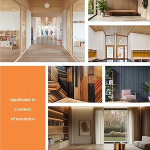 モダンデザインPVC天井パネル防水20mm 25mm 30mm幅プラスチックパネル内装外装 - Product Image 4