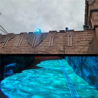 Projecteur de logo océanique multicolore à effet d'onde d'eau LED dynamique 3D 150w, étanche IP67, projection au sol, au mur, au plafond