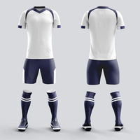 Setelan Jersey Sepak Bola Full-Body 2026 Pria, Pakaian Pertandingan Tim, Perlengkapan Latihan Liga Super Village, Dewasa, Lengan Pendek, Bernapas, Custom Tim