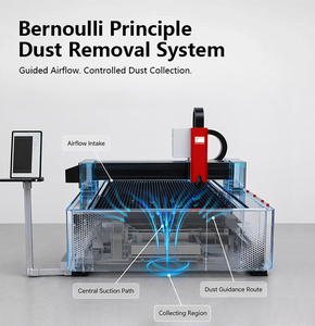 Découpeuse laser fibre industrielle 3000W, équipement CNC pour la construction, portails métalliques, rayonnages de stockage, tô<span class=keywords><strong>les</strong></span> d'acier allié - Product Image 4