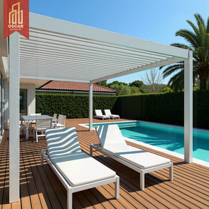 Structure d'ombrage en verre de grande taille pour jardinage et détente en plein air, <span class=keywords><strong>pergola</strong></span> économique en provenance du Guangdong - Product Image 1