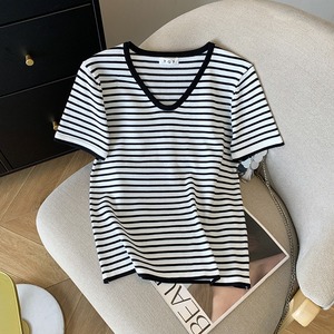 Annshine – T-shirts slim pour femmes, <span class=keywords><strong>manches</strong></span> <span class=keywords><strong>courtes</strong></span>, coupe courte, avec logo décoratif, pour le printemps et l'automne (vente en gros) - Product Image 3