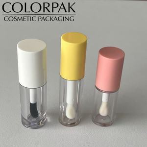 Meilleures ventes : Flacon vide pour gloss et rouge à lèvres liquide, tube de teinture pour les joues, avec logo personnalisé, design mignon, bouchon à vis et grand applicateur - Product Image 3