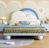 Meubles de maison coloré pour enfants/bébés, ensemble d'accessoires de chambre à coucher, voiture et lit, mignon