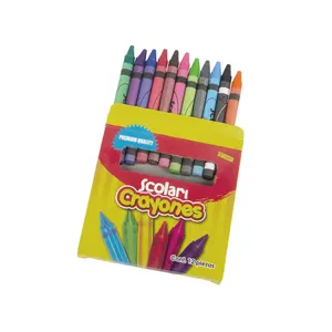 Cute School Supplies, School Teachers Kids Coloring Non-Toxic,12 Bulk Crayon Set