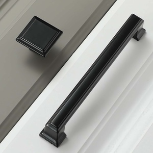 Matte Black Aluminum Alloy Cabinet Pulls Handles Modern Design Durable Easy Installation Antirust Eco-Friendly Bedroom Kitchen - Product Image 3
