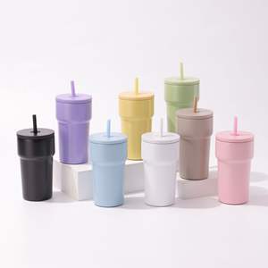 Tasse thermos transfrontalière en acier inoxydable 304 de grande valeur paille Portable extérieur voiture tasse à glace vide cadeau parfait pour tasses à café - Product Image 4