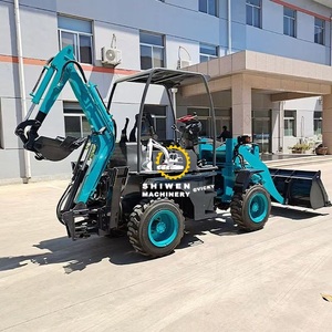 Chargeur frontal sur pneus pour tracteur, mini-pelle 4x4, 30/50/40 HP, moteur certifié CE EPA, boîte de vitesses, nouveau modèle 1 an - Product Image 3