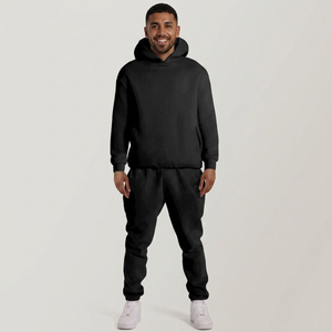 Conjuntos Deportivos Unisex de Sudadera con Capucha y Pantalones de Chándal 2 en 1 con Estampado Animal, Lavado Ácido, Diseño y Logotipo Personalizados, 100% Algodón - Product Image 1