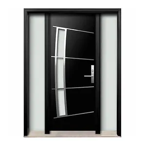 wrought iron villa door security door half moon glass inserts plastic door