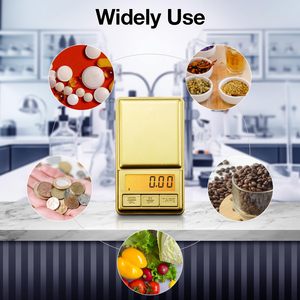 Xách Tay Kỹ Thuật Số Túi Quy Mô Mini Thép Không Gỉ Điện Tử Gram Cân Bằng Độ Chính Xác Cao 0.01G Vàng Trang Sức Trọng Lượng Đo - Product Image 6