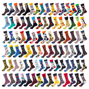 Chaussettes habillées de bureau d'affaires colorées et uniques pour le festival Chaussettes <span class=keywords><strong>fantaisie</strong></span> en coton personnalisées pour hommes - Product Image 4