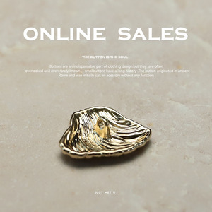 Boutons en alliage YES Yisen en forme de coquille soyeuse : irréguliers double face, argent véritable et <span class=keywords><strong>dor</strong></span>é, pour vêtements féminins - Product Image 4