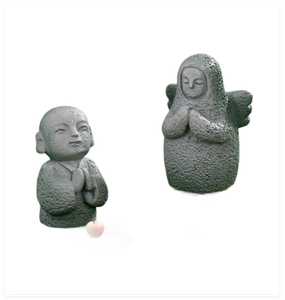 Pequeña Estatua de la Diosa Hylia, Pequeño <span class=keywords><strong>Monje</strong></span> Budista, Figura de Resina de Piedra 3D, Escultura Pintada a Mano, Precio de Fábrica, para Acuario - Product Image 4