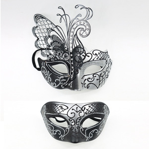 Masques de mascarade pour couples, Halloween, masque vénitien en strass, masque de couple pour costume de fête, femmes et hommes - Product Image 4