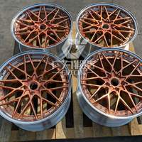 سبيكة ألمنيوم بحافة لامعة من قطعتين من GPW للسيارة الرياضية 16 17 18 19 20 21 22 23 24 بوصة 5x5x x 5x120