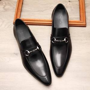 รองเท้าหนังผู้ชายแบบทางการสั่งทำพิเศษ งานแฮนด์เมดใหม่ สไตล์อังกฤษ หัวแหลม รองเท้าหนังแฟชั่นเข้าได้กับทุกชุด - Product Image 2