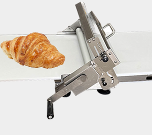 Laminoir à pâte <span class=keywords><strong>manuel</strong></span> pour boulangerie, dérouleur de pâte à pâtisserie à commande manuelle - Product Image 5