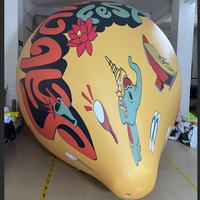Ballon gonflable à thème de cirque avec éclairage LED, ballon gonflable à air chaud pour décoration suspendue sur scène