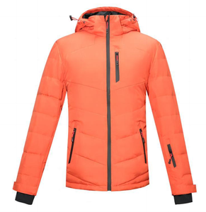 Chaqueta de Invierno con Capucha para Hombre, con Relleno de Algodón, Cierre Frontal, Bolsillos, Impermeable, Transpirable, Cálida para el Invierno - Product Image 4