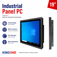 KINGONE Todo Aluminio Integrado Vesa Wifi Rj45 Sin Ventilador 12V Caja Industrial Tablet 19 PULGADAS Pantalla Táctil Industrial Pc Panel