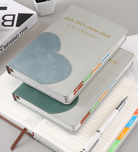 A5 créatif 2026 cahier en forme de coeur nouvel an calendrier <span class=keywords><strong>livre</strong></span> couture reliure épaissie travail bloc-notes Portable élégant PU - Product Image 5