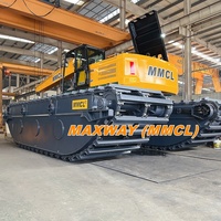 Châssis flottant pour excavatrice amphibie MAXWAY (MMCL) avec moteur DOOSAN, capacité de flottabilité de 37,7 tonnes pour excavatrices de classe 18-22 tonnes