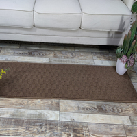 Modern Green Embossed 40*240cm Tufted Runner Absorbing Floor Mat for Kitchen Door Made of Polyester Material