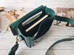 Personalized Green Leather Crossbody Bag for Women Small <b>Purse</b> <b>Cute</b> Handbag Shoulder Bag Stylish Gift for Her - Product Image 4