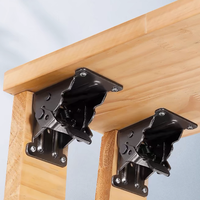 90-Grad-Stahl-Klapptischscharniere im traditionellen Design, Mehrwinkel-Möbelscharnier, 2,5 mm Dicke, Wandmontage für den Lagereinsatz