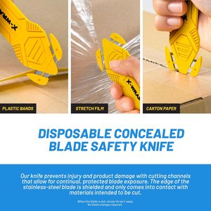 X-<b>Wrap</b> Stretch <b>Wrap</b> 15 In X 1000 Ft With 2 Mini Rolls 4 In X 400 Ft Universal Handle Safety Cutter 1800 Ft Total - Product Image 4