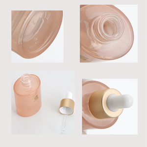 Offre Spéciale – Flacons compte-gouttes ovales en verre de 30 ml, jaune brumeux et rose, avec bouchon compte-gouttes doré et argenté pour huiles essentielles - Product Image 6