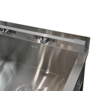 Square Tube Frame Stainless Steel <b>Mop</b> Sink Commercial Utility <b>Cleaning</b> Tub with Square Tube Stand for Restaurant Hotel Canteen - Product Image 5