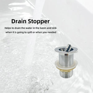 <span class=keywords><strong>Scarico</strong></span> per Lavelli da Bar in Acciaio Inox, Drenaggio Efficiente <span class=keywords><strong>Salvaspazio</strong></span> Senza Troppopieno - Product Image 4