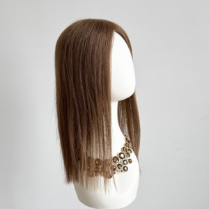 Pelucas de Cabello Natural para Mujer, Mono 5.5*6.5, para Cabello Fino, Color Natural, 130% de Densidad # 4 - Product Image 1