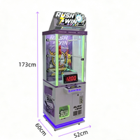 Mini Machine de Jeu de Défi 7 Secondes à Minuteur, Machine d'Arcade à Monnayeur à Fort Rendement, Distributeur de Jouets en Peluche à Gagner en Pressant sur le Bouton