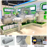 Gaine d'isolation thermique douce amovible pour tuyaux industriels en fibre de verre, fournie par l'usine chinoise